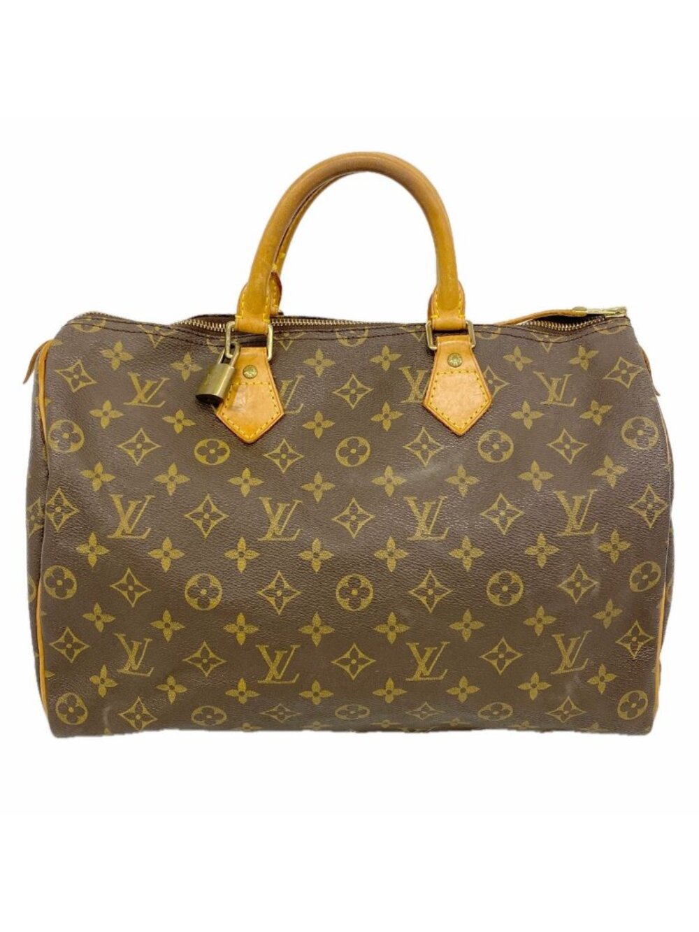 Louis Vuitton Handbag Monogram Speedy 35 Brown